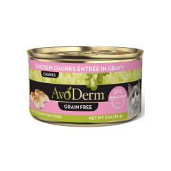 AvoDerm อาหารแมวเปียกแบบกระป๋อง สูตร Chicken Chunks entree Grain-free- 3oz