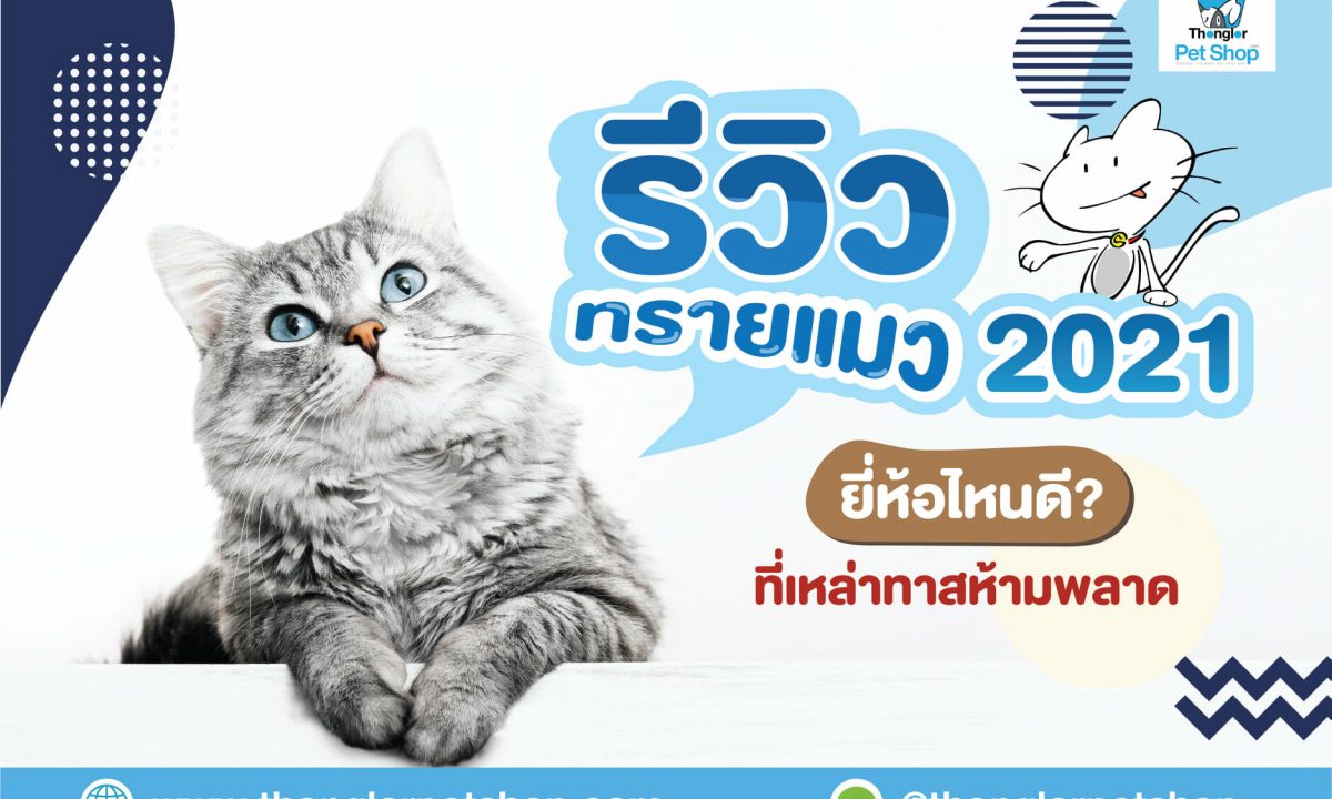 รีวิวทรายแมว แบบฉบับปี 2021 ยี่ห้อไหนน่าโดน