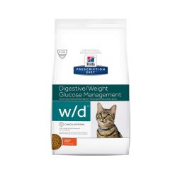 Hill’s Prescription Diet อาหารเเมว สูตร Digestive/Weight Management w/d Feline สำหรับแมวควบคุมน้ำหนัก ชนิดแห้ง-1.5kg.