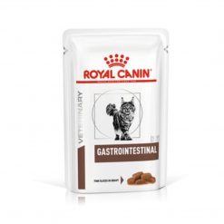 Royal Canin อาหารเเมว สูตร Gastro Intestinal สำหรับเเมวมีภาวะการย่อยหรือการดูดซึมอาหารผิดปกติ ชนิดเปียก เเบบซอง- 85 g