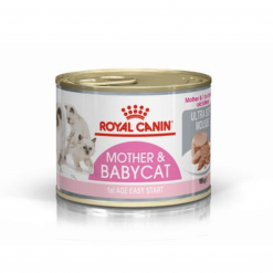 Royal Canin อาหารลูกแมวแบบเปียก สูตร Mother & BabyCat สำหรับลูกแมวหย่านม – 4 เดือน แม่แมวให้นมลูก-195g