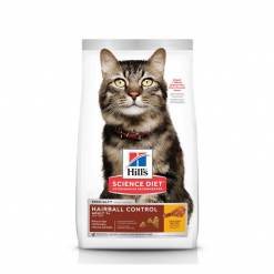 Hill’s Science Diet อาหารแมวชนิดเม็ด สูตร Hairball Control Adult 7+ สำหรับแมวสูงวัย ป้องกันการเกิดก้อนขน