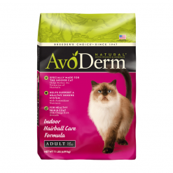 AvoDerm อาหารแมวชนิดเม็ด สูตร Indoor Hairball Care สำหรับแมวเลี้ยงในบ้าน ดูแลปัญหาก้อนขน-1.59kg