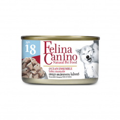 Felina Canino อาหารสุนัข OCEAN ENSEMBLE FOR DOG สูตรปลาทูน่าและปลาแซลม่อน-85g (3กระป๋อง)